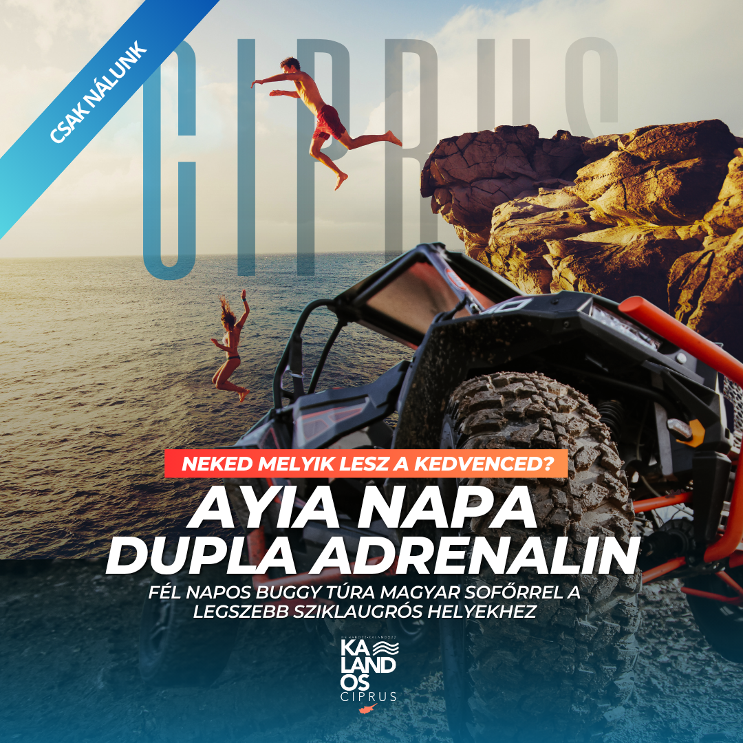 Sziklaugrós szigettúra Ayia Napa + Protaras